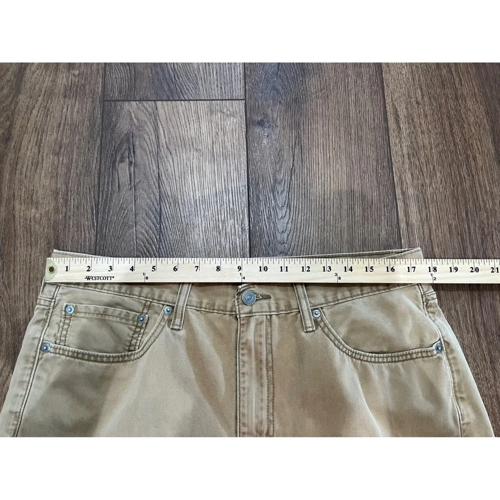 Levis‎ 514 Straight Fit Pants Mens 36x32 Tobacco Brown Tan Cotton Twill